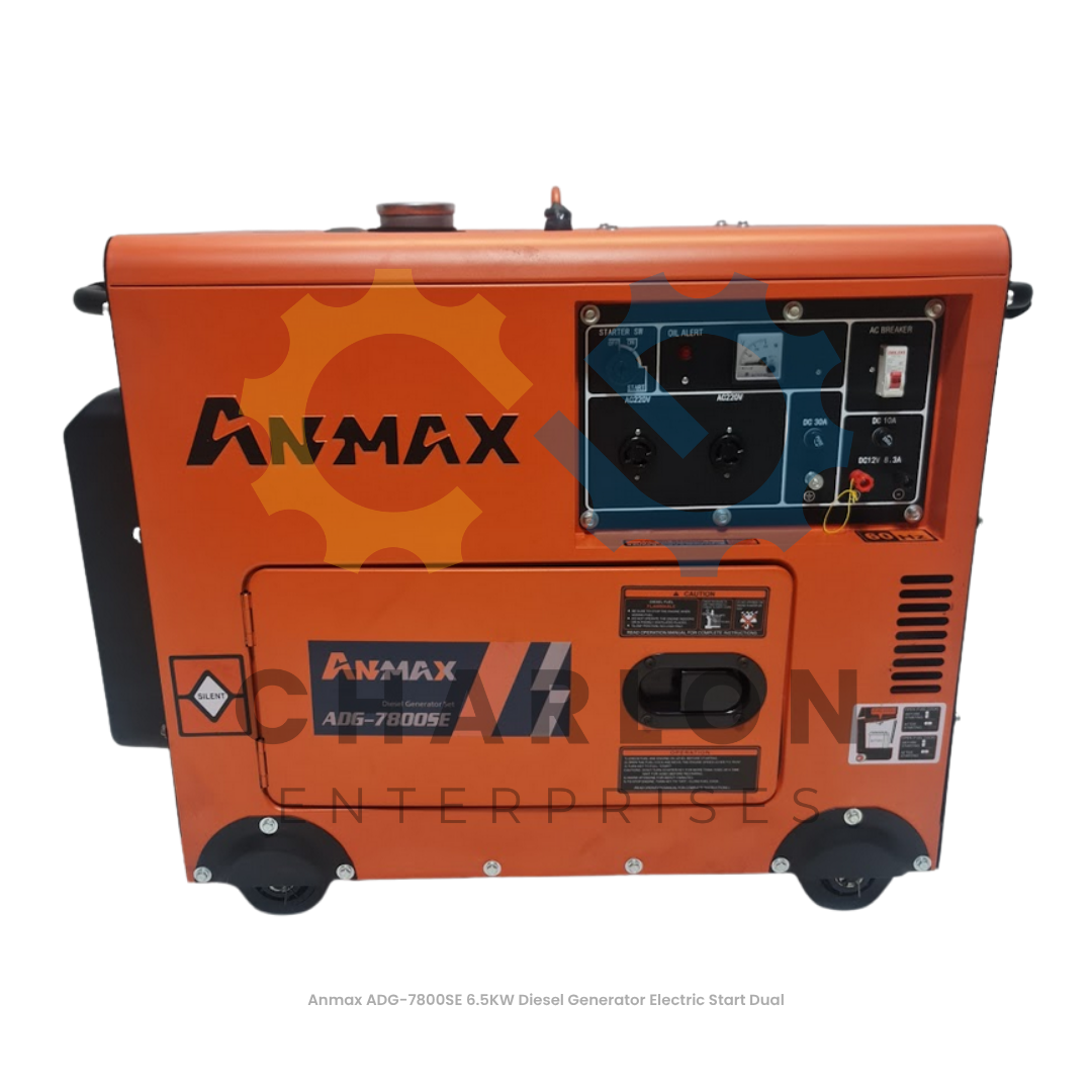 Anmax Diesel Generator Electric Start Recoil 4-Stroke - Open / Silent Type