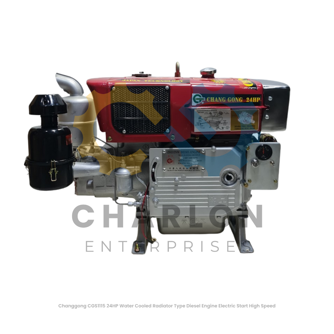 Changgong CGS1115 24HP Electric Start High Speed Water-Cooled Radiator Type Diesel Engine