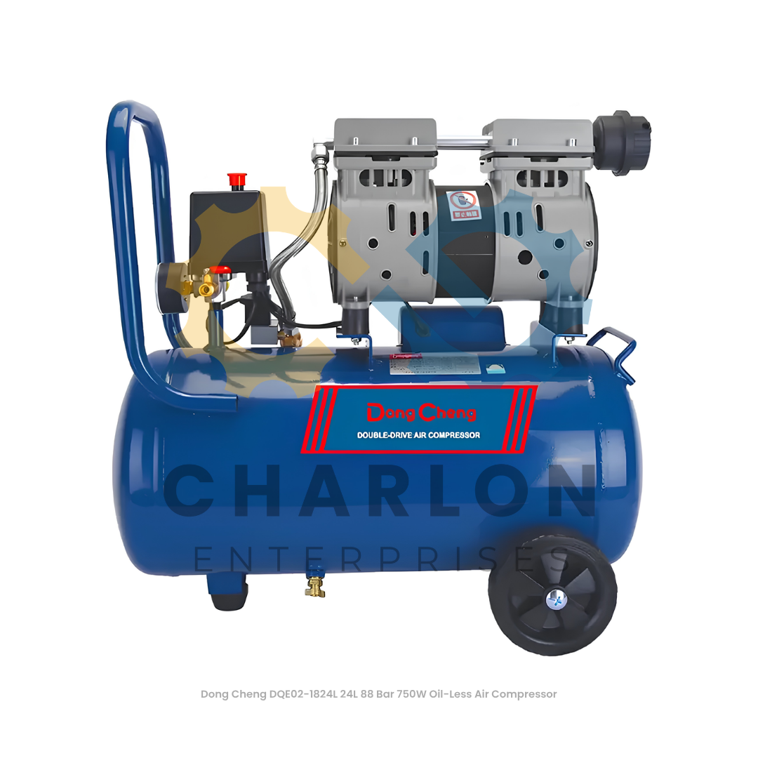 Dong Cheng DQE02-1824L 24L 88 Bar 750W Oil-Less Air Compressor