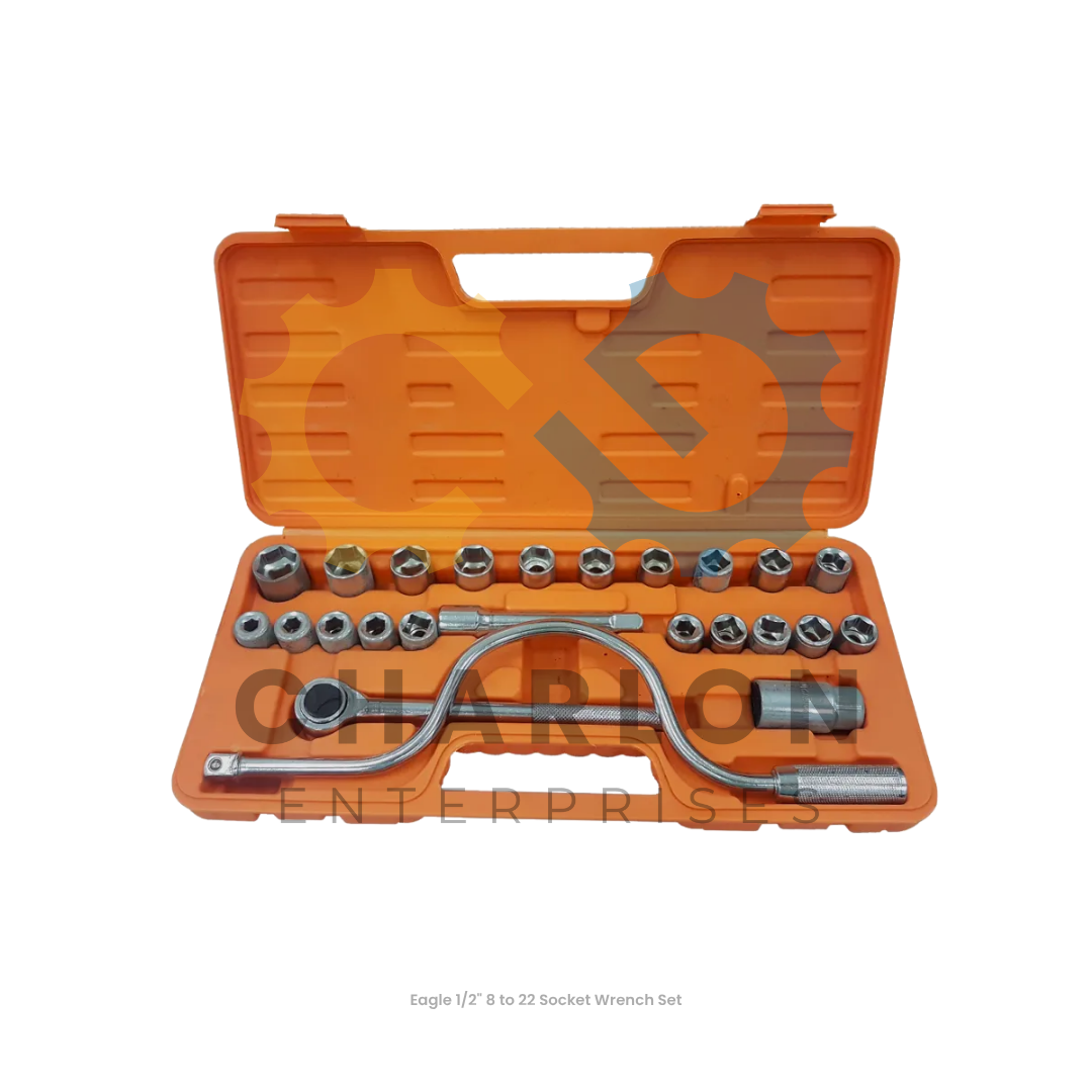 Eagle 1/2" 8 to 22 Socket Wrench Set
