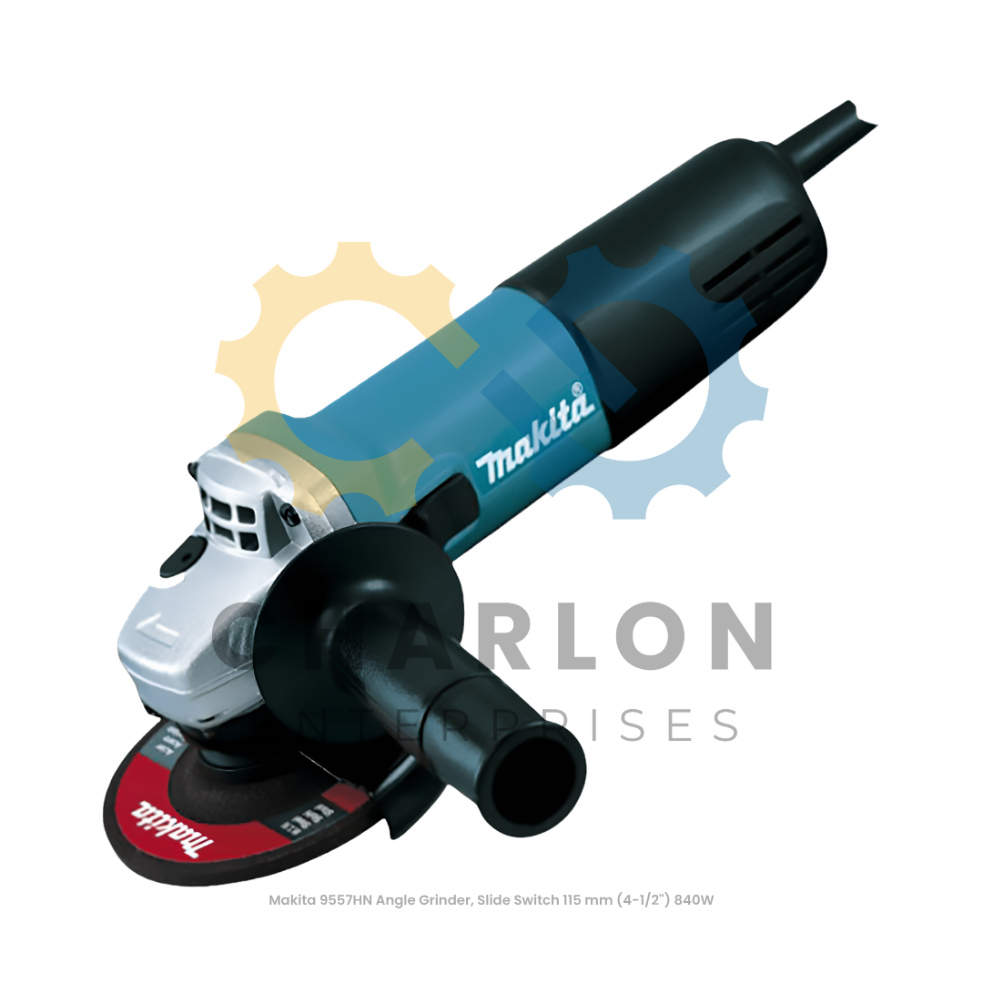 Makita 9557HN Angle Grinder, Slide Switch 115 mm (4-1/2'') 840W