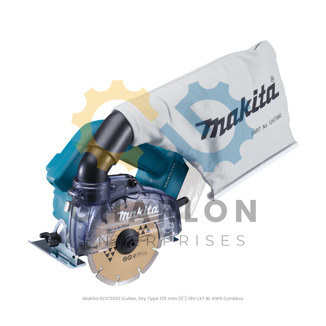 Makita DCC500Z Cutter, Dry Type 125 mm (5") 18V LXT BL AWS Cordless