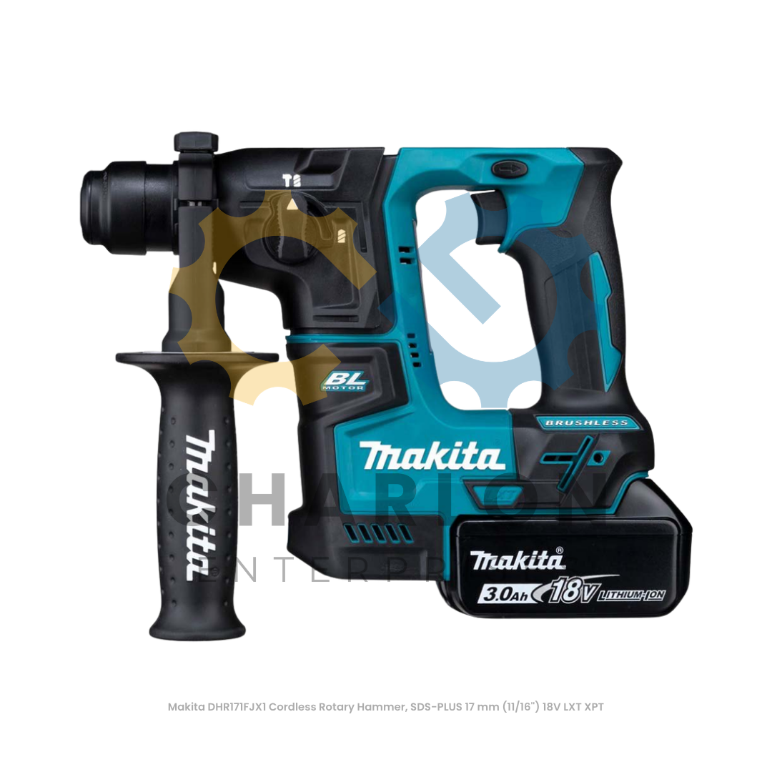 Makita DHR171FJX1 Cordless Rotary Hammer, SDS-PLUS 17 mm (11/16'') 18V LXT XPT