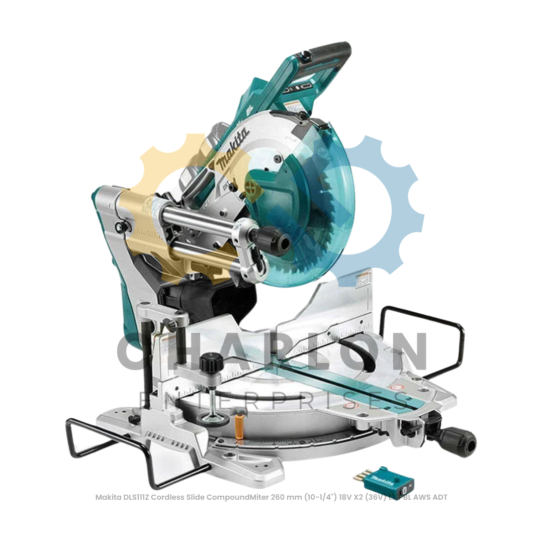 Makita DLS111Z Cordless Slide CompoundMiter 260 mm (10-1/4") 18V X2 (36V) LXT BL AWS ADT
