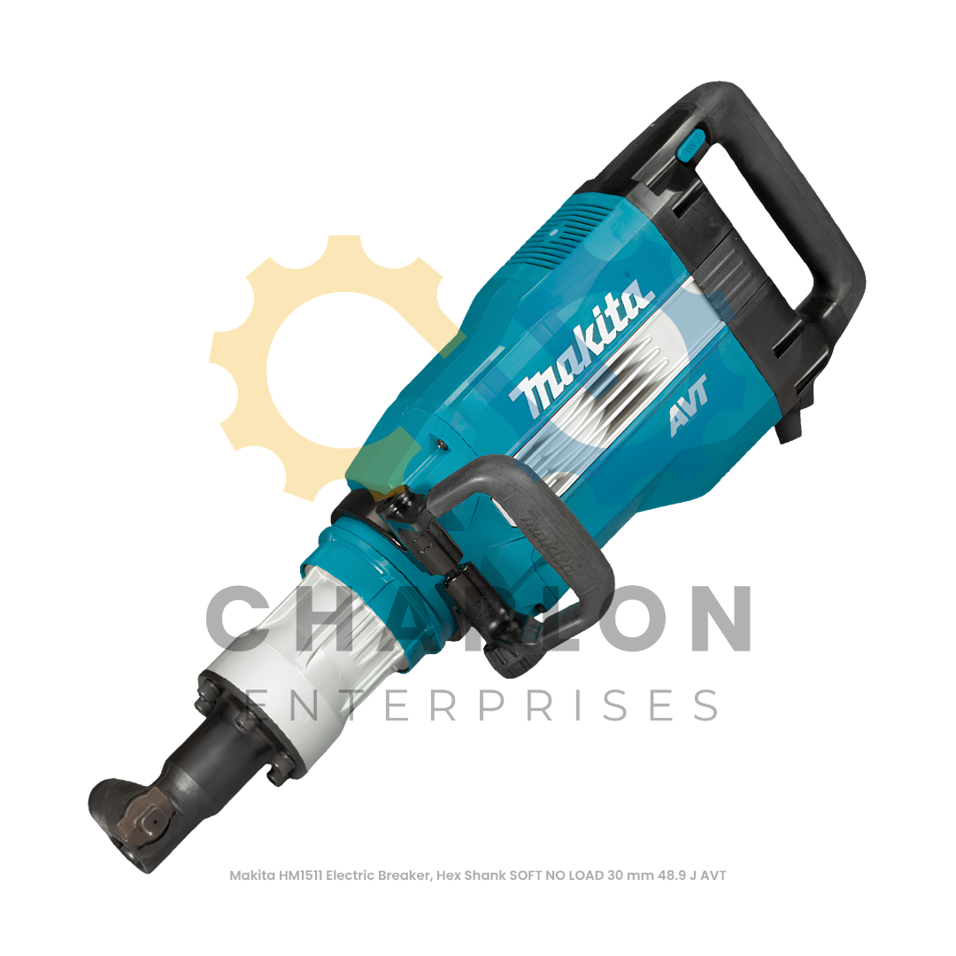 Makita HM1511 Electric Breaker, Hex Shank SOFT NO LOAD 30 mm 48.9 J AVT
