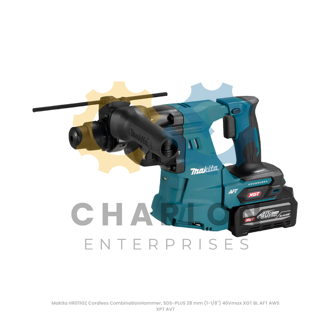 Makita HR011GZ Cordless Combination Hammer, SDS-PLUS 28 mm (1-1/8") 40Vmax XGT BL AFT AWS XPT AVT