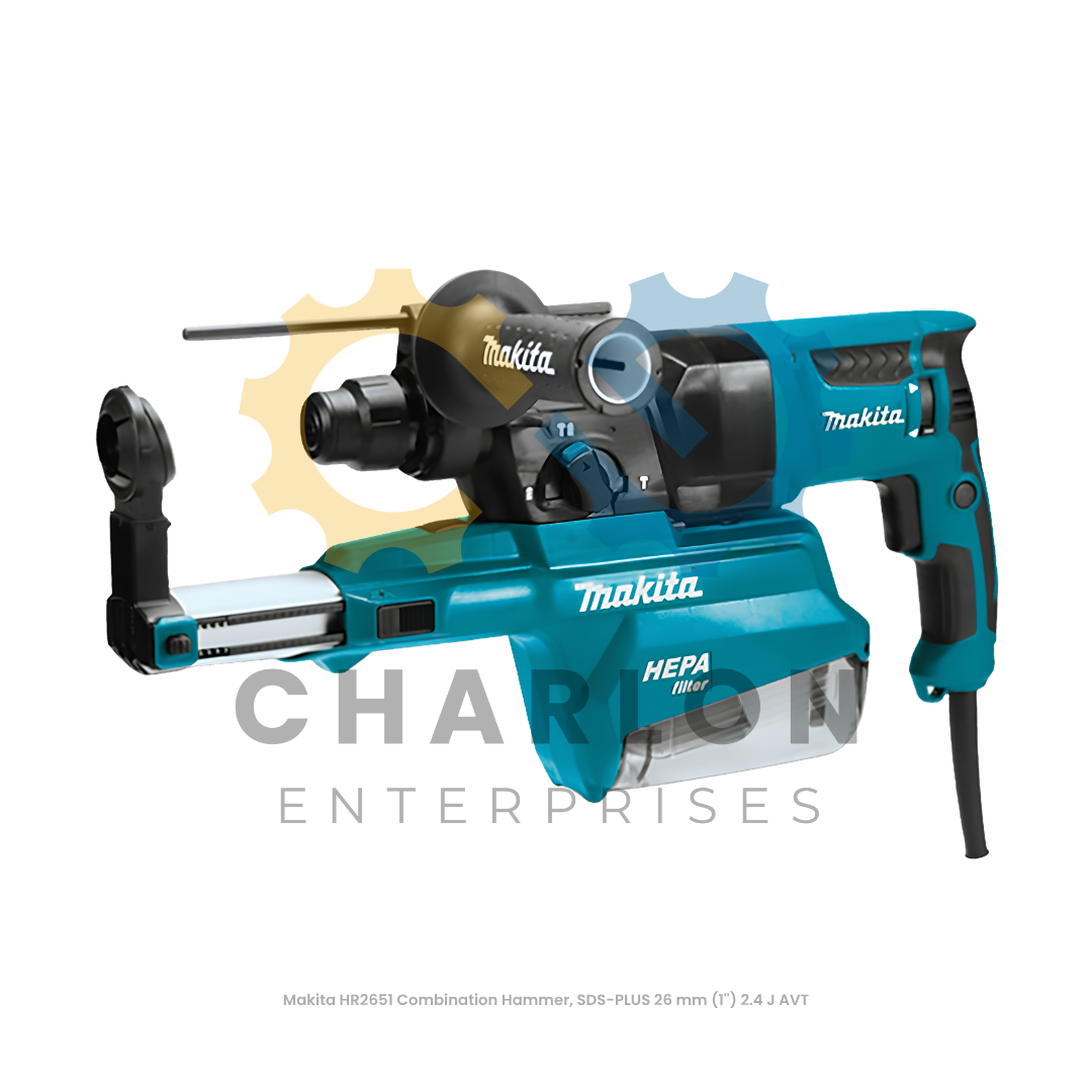 Makita HR2651 Combination Hammer, SDS-PLUS 26 mm (1'') 2.4 J AVT