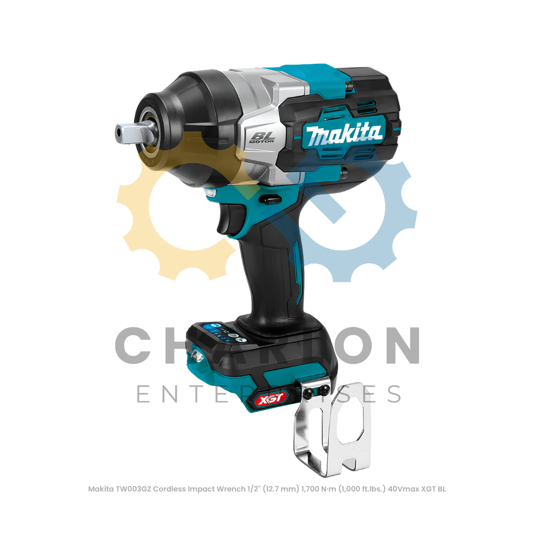 Makita TW003GZ Cordless Impact Wrench 1/2" (12.7 mm) 1,700 N·m (1,000 ft.lbs.) 40Vmax XGT BL