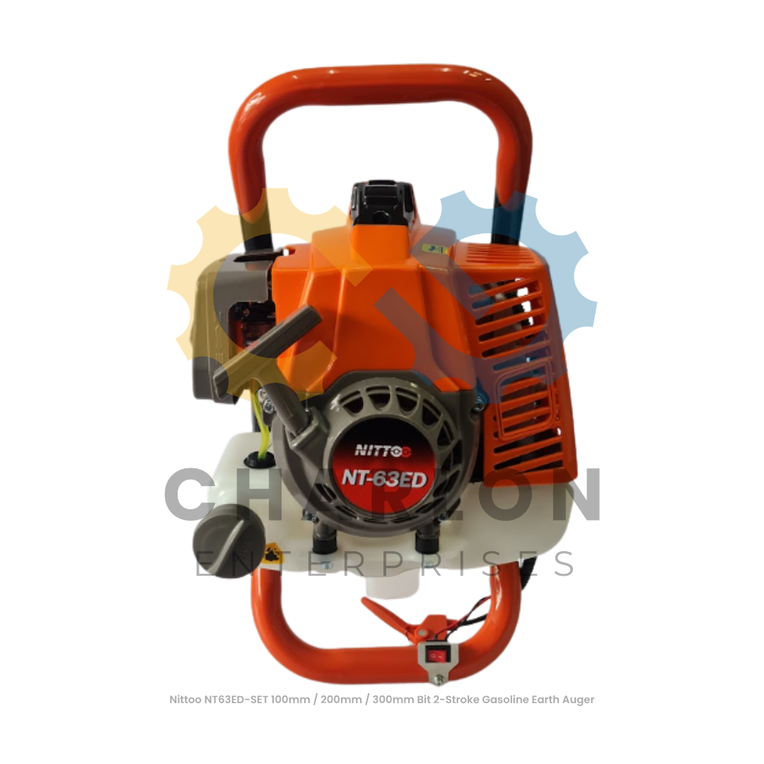 Nittoo NT63ED-SET 100mm / 200mm / 300mm Bit 2-Stroke Gasoline Earth Auger