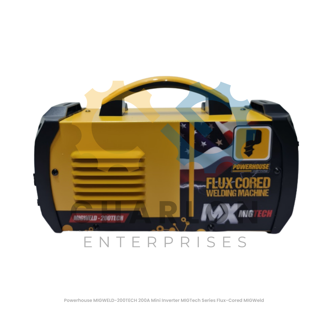 Powerhouse MIGWELD-200TECH 200A Mini Inverter MIGTech Series Flux-Cored MIGWeld