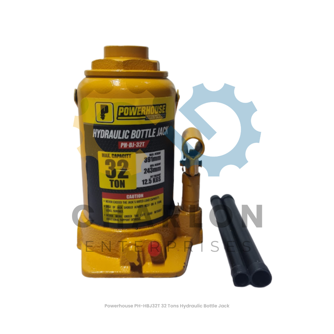 Powerhouse Hydraulic Bottle Jack - 5 / 10 / 20 / 32 Tons