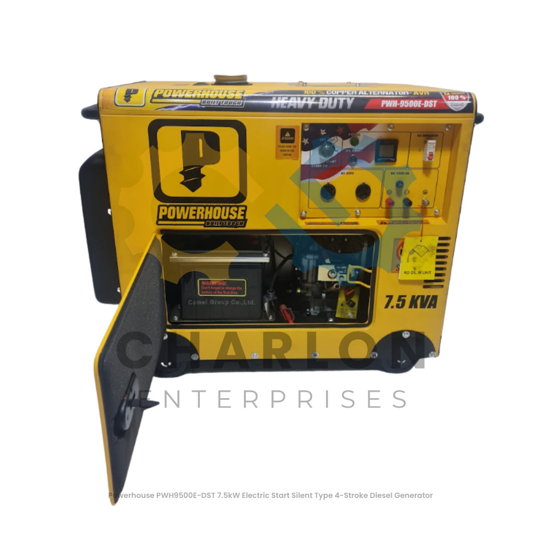Powerhouse Silent Type Diesel Generator Set 4-Stroke - PWH10500E-DST / PWH12000E-DST / PWH12500E-DST / PWH14500E-DST / PWH17500E-DST / PWH8500E-DST / PWH9500E-DST