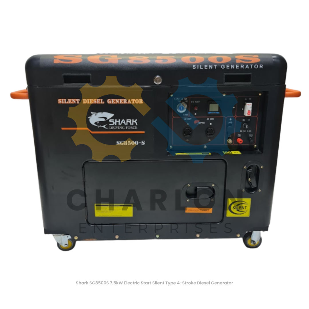 Shark SG8500 7.5kW Diesel Generator Electric Start 4-Stroke - Open / Silent Type