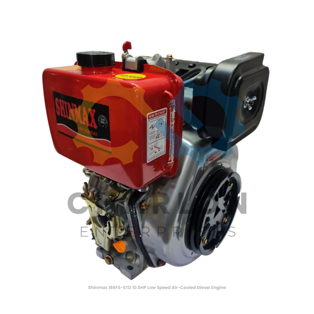 Shinmax 10.5HP Diesel Engine - Electric Start High Speed / Manual Low Speed