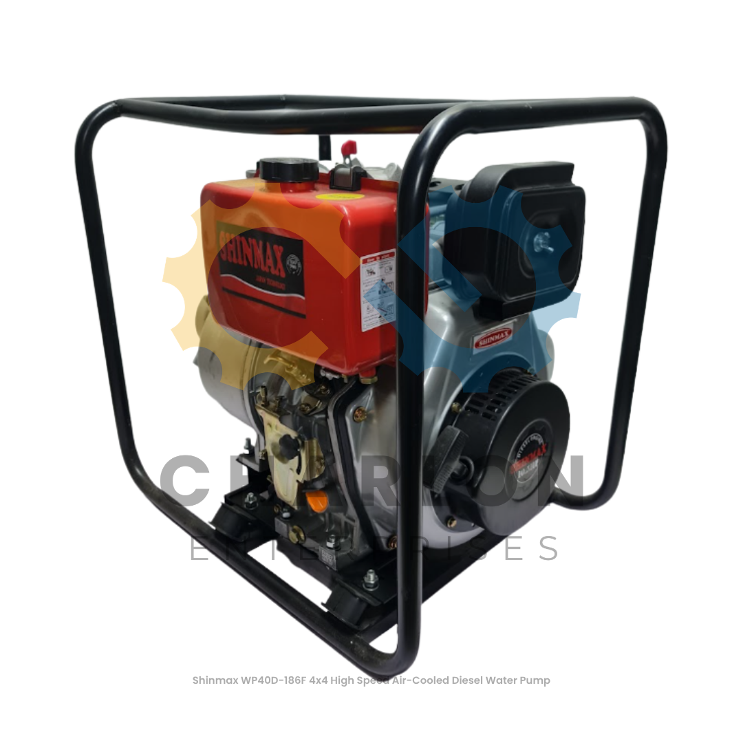 Shinmax Diesel Water Pump Air-Cooled High Speed Manual Start - 3x3 / 4x4