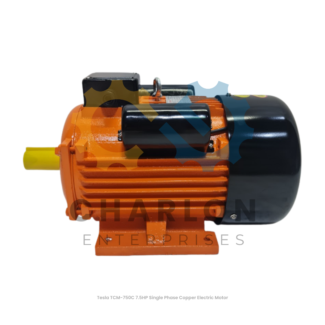 Tesla Electric Motor Copper Single Phase - 3HP / 5HP / 7.5HP
