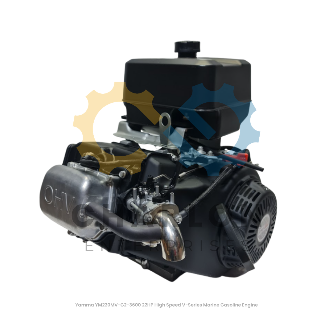 Yamma YM220MV-G2-3600 22HP High Speed V-Series Marine Gasoline Engine