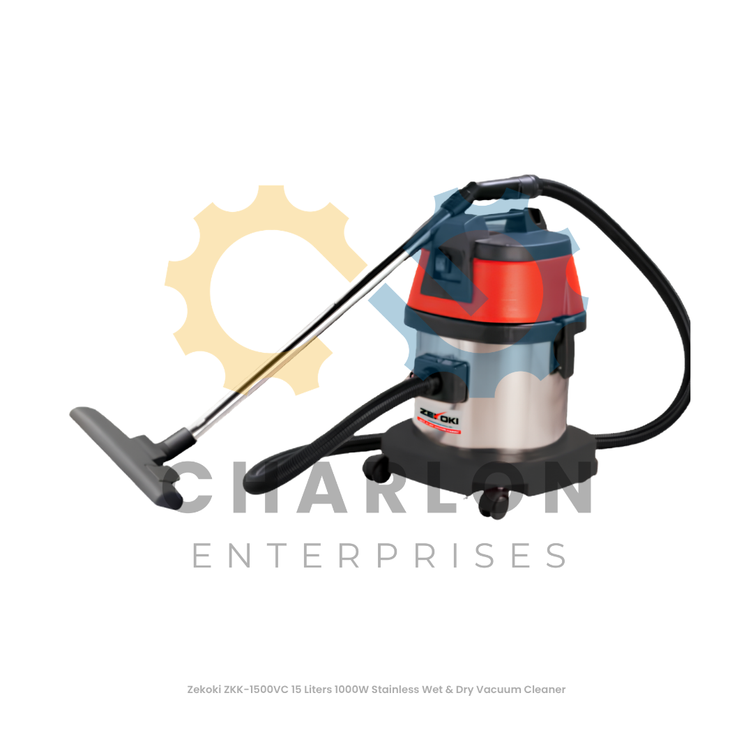 Zekoki ZKK-1500VC 15 Liters 1000W Stainless Wet & Dry Vacuum Cleaner