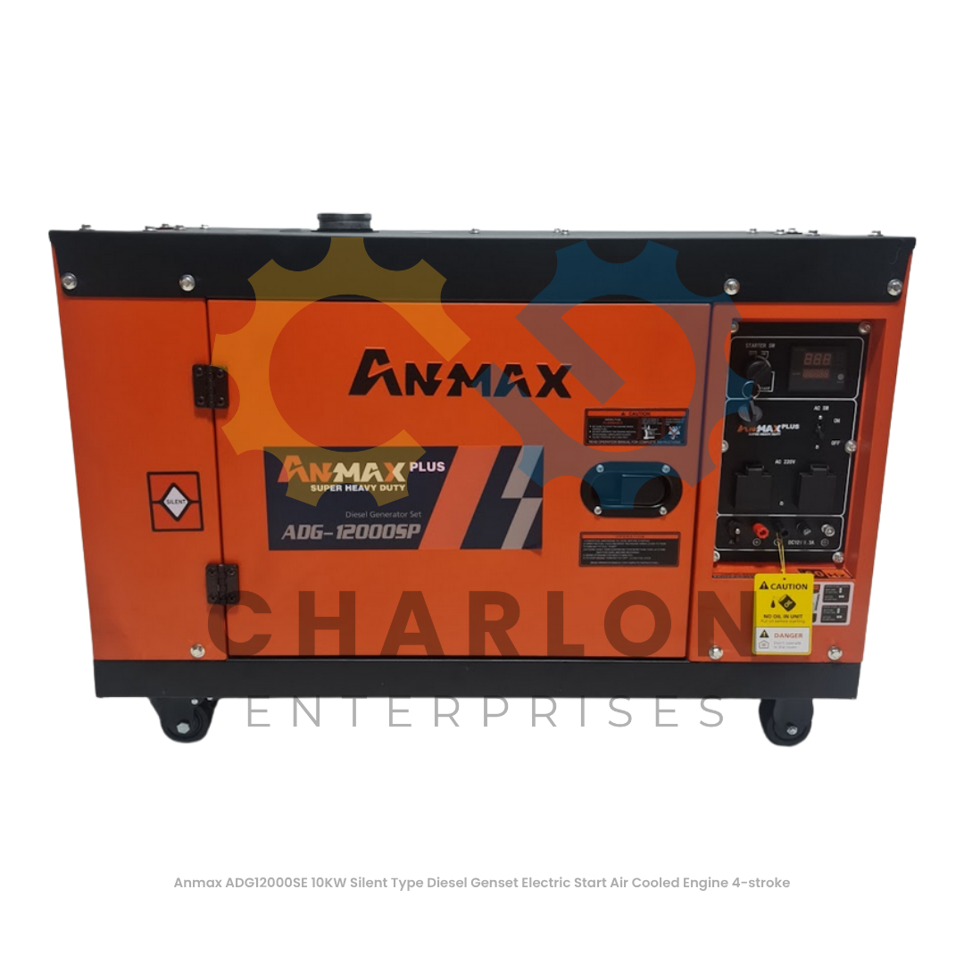 Anmax ADG12000SE 10kW Electric Start Air-Cooled Engine 4-Stroke Silent Type Diesel Genset