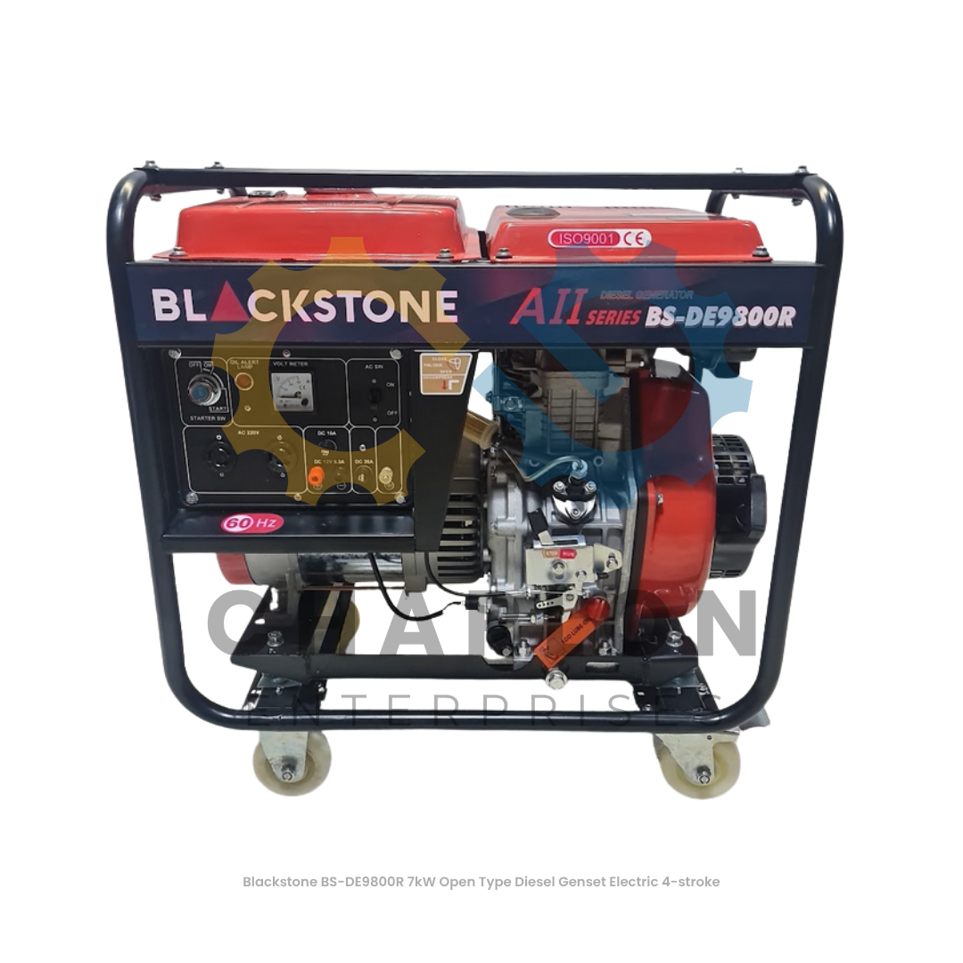 Blackstone 7kW Diesel Generator Electric 4-Stroke - Open / Silent Type