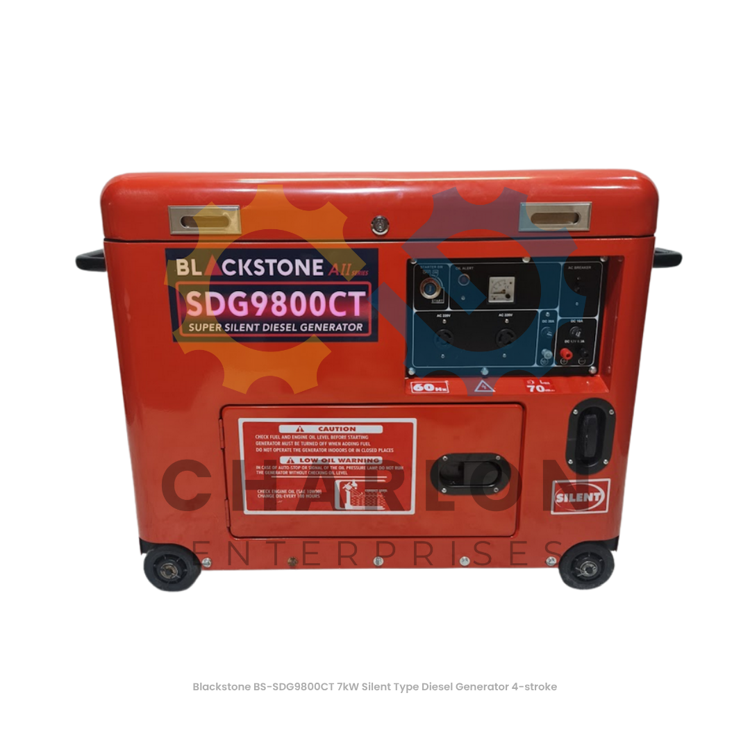 Blackstone 7kW Diesel Generator Electric 4-Stroke - Open / Silent Type