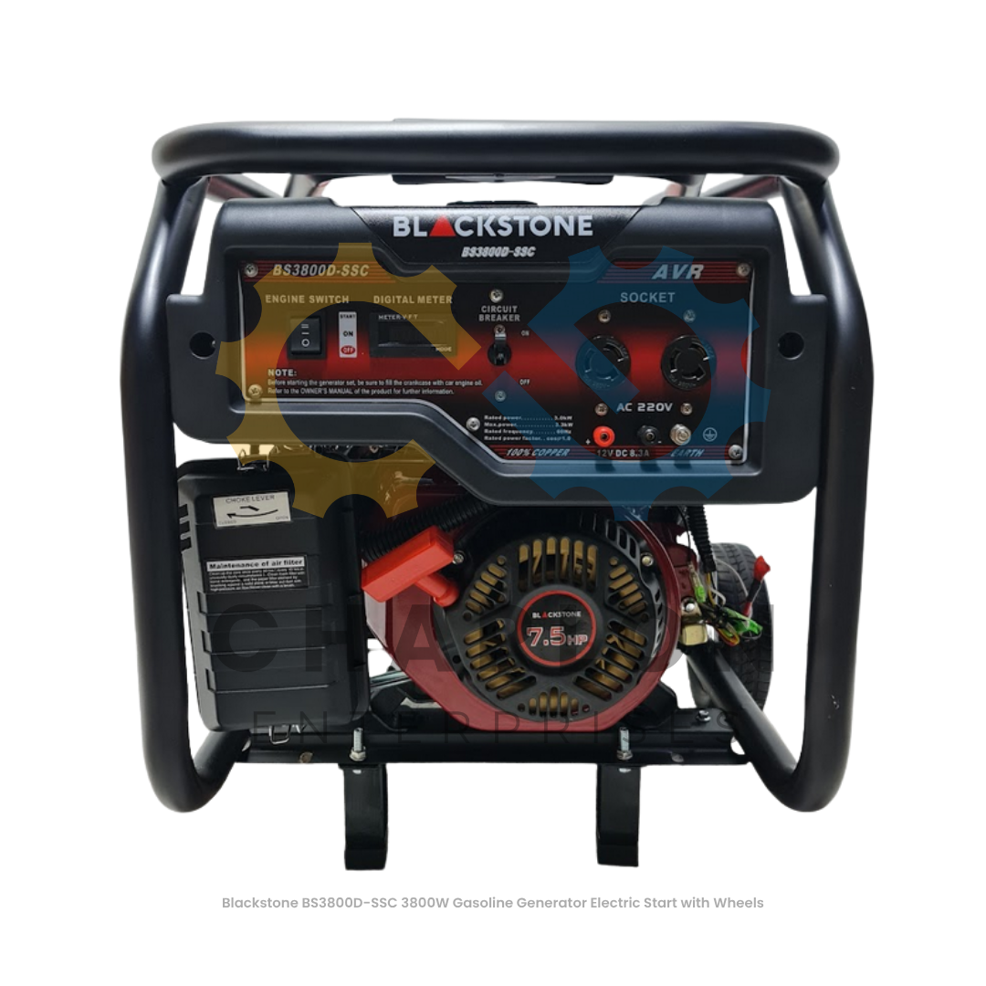 Blackstone 3800W Gasoline Generator - Manual / Standard Dual / Wheels Dual Start