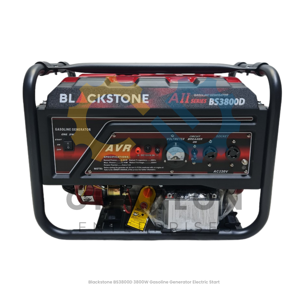 Blackstone 3800W Gasoline Generator - Manual / Standard Dual / Wheels Dual Start