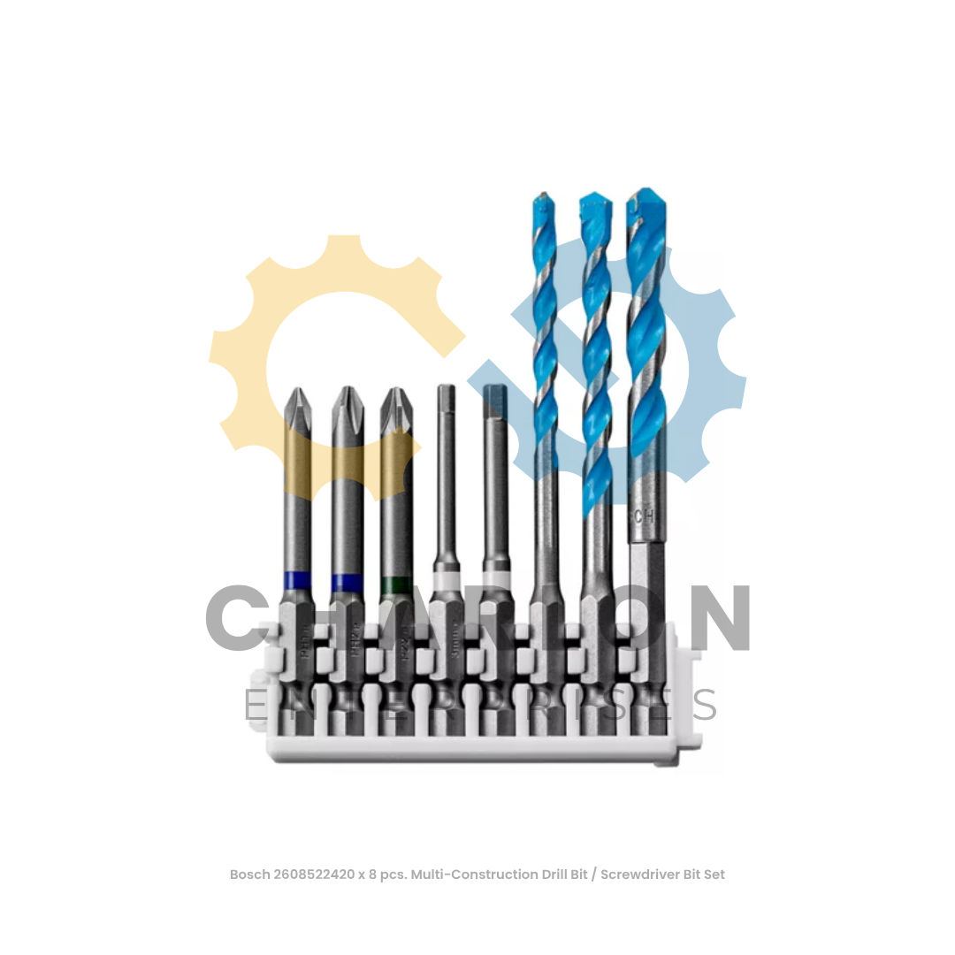 Bosch 2608522420 x 8 pcs. Multi-Construction Drill Bit / Screwdriver Bit Set