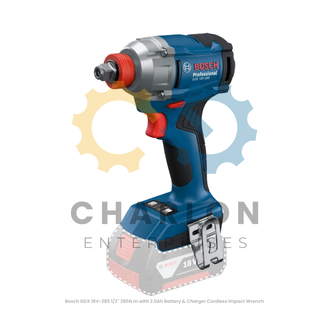 Bosch GDX 18V-285 1/2'' 285N.m with 2.0Ah Battery & Charger Cordless Impact Wrench
