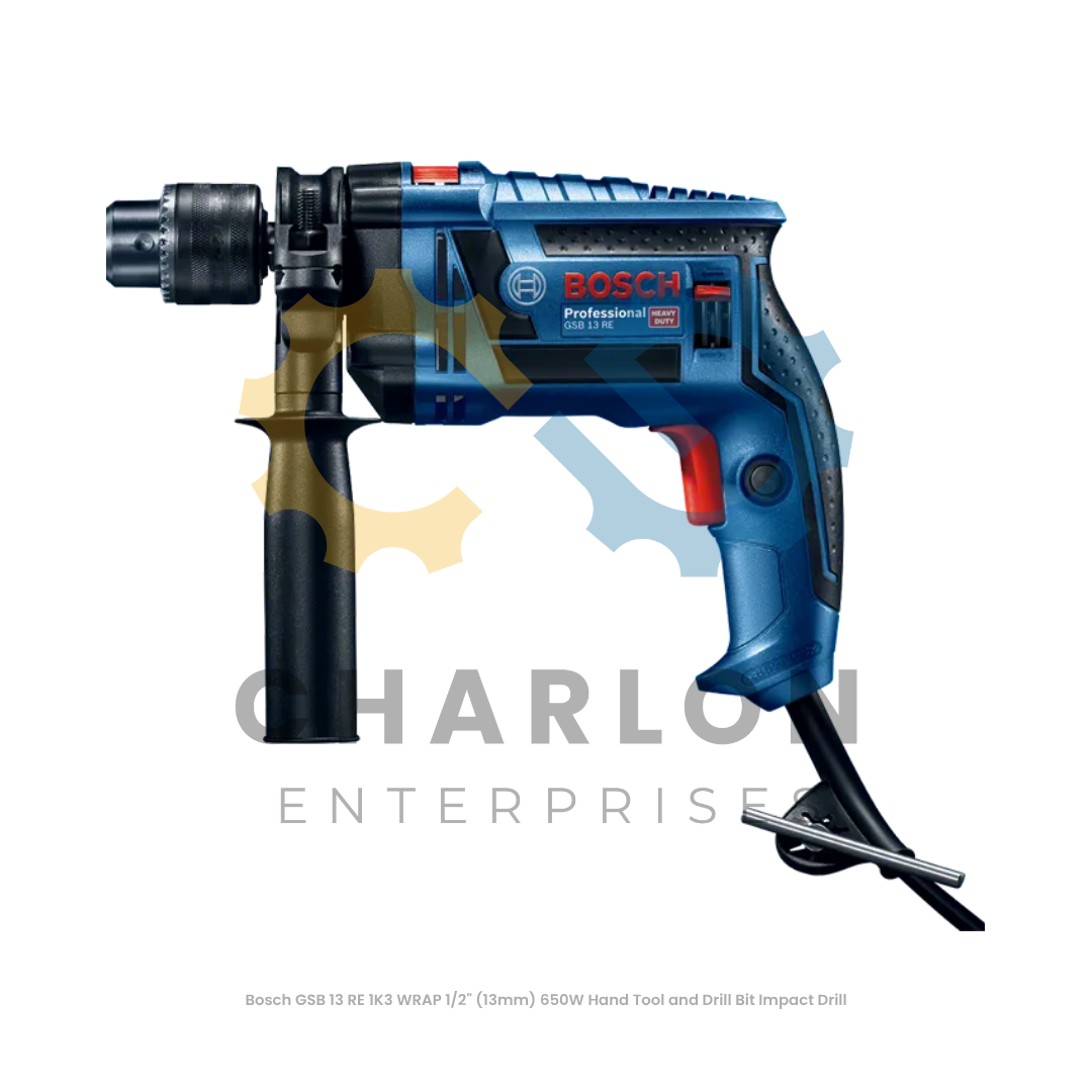 Bosch GSB 13 RE 1K3 WRAP 1/2" (13mm) 650W Hand Tool and Drill Bit Impact Drill
