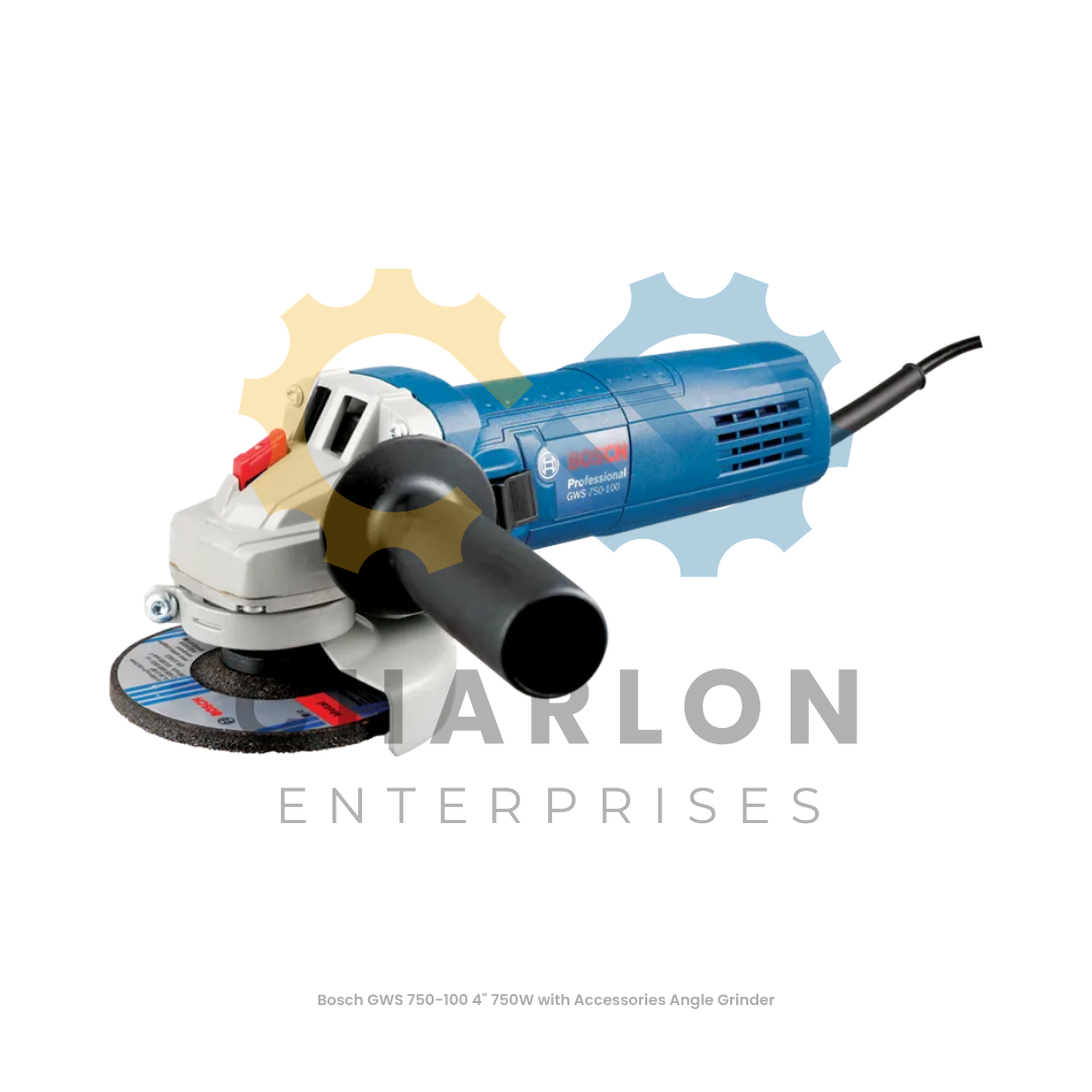 Bosch GWS 750-100 4" 750W with Accessories Angle Grinder