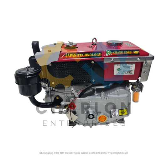 Changgong R180 8HP High Speed Water-Cooled Radiator Type Diesel Engine