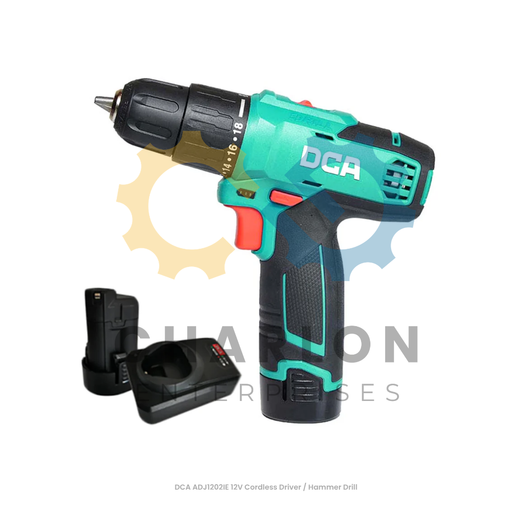 DCA ADJ1202IE 12V Cordless Driver / Hammer Drill