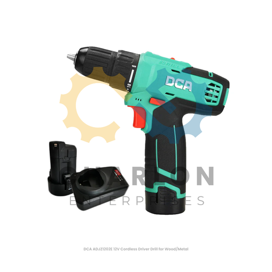 DCA ADJZ1202E 12V Cordless Driver Drill for Wood/Metal
