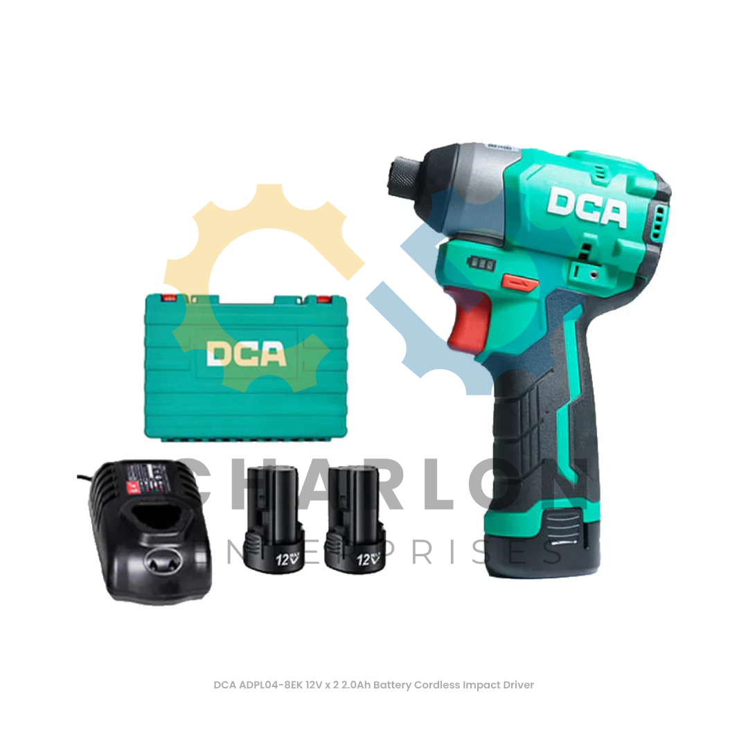 DCA ADPL04-8EK 12V x 2 2.0Ah Battery Cordless Impact Driver