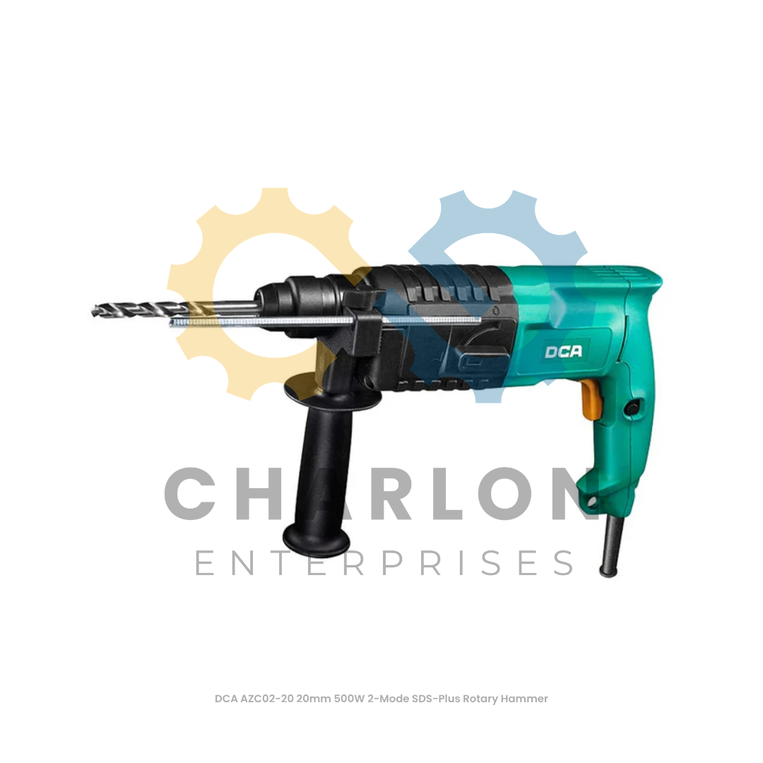 DCA AZC02-20 20mm 500W 2-Mode SDS-Plus Rotary Hammer