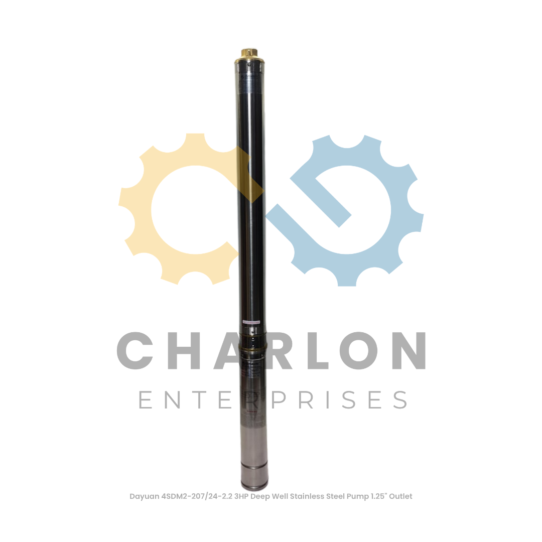 Dayuan Deepwell Stainless Steel Pump 1.25" Outlet - 1HP / 2HP / 2.5HP / 3HP