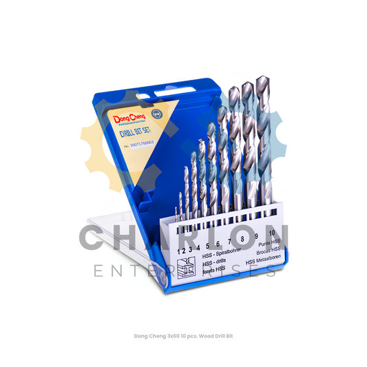 Dong Cheng 3x60 10 pcs. Wood Drill Bit