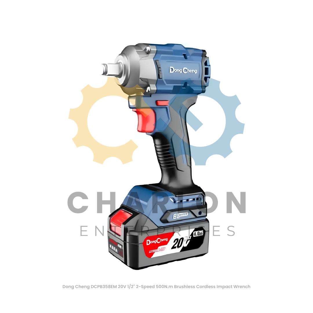Dong Cheng DCPB358EM 20V 1/2" 2-Speed 500N.m Brushless Cordless Impact Wrench