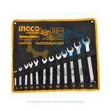Ingco HKSPA1143 6mm-32mm x 12 pcs. Combination Spanner Wrench Set