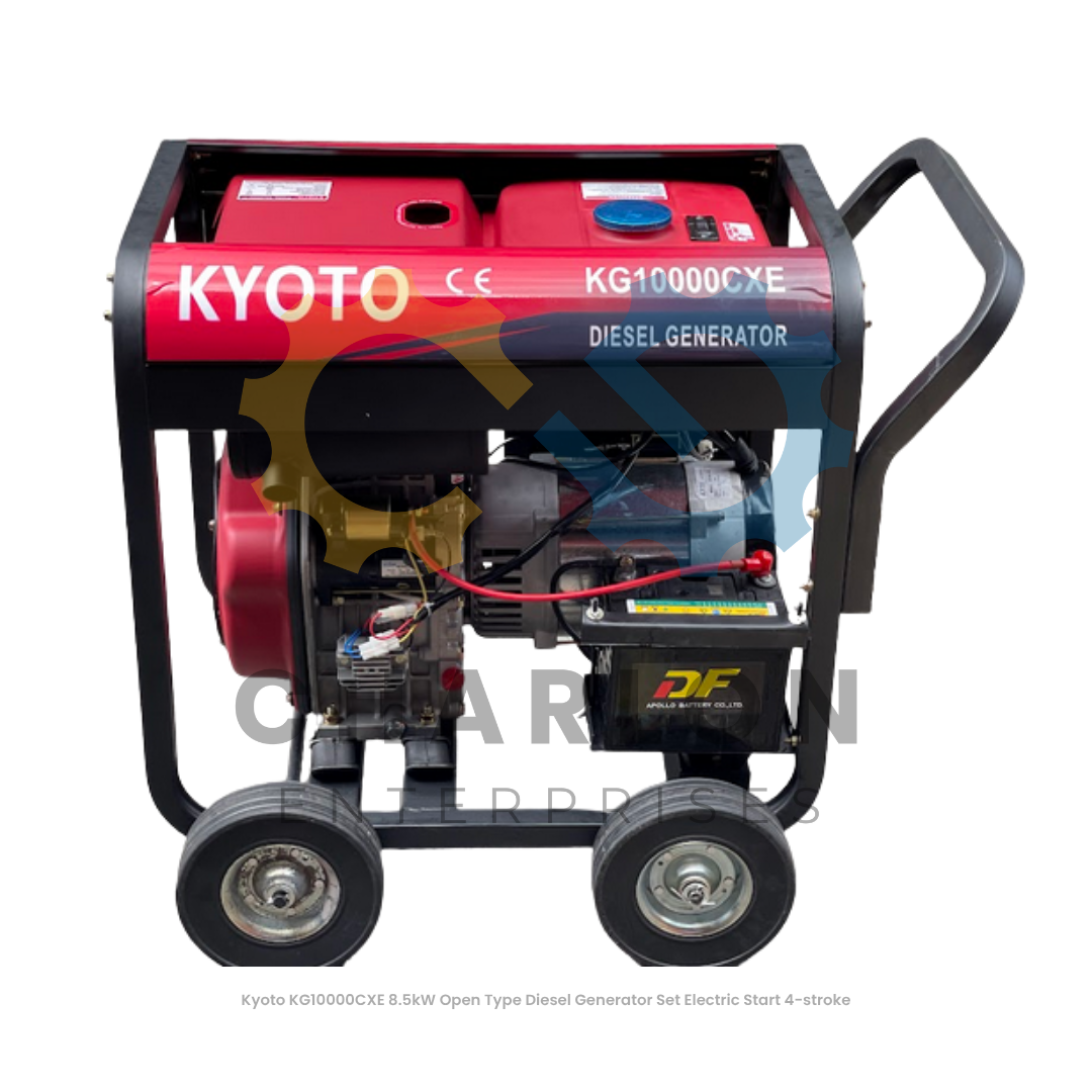 Kyoto KG10000CXE 8.5kW Electric Start Open Type 4-Stroke Diesel Generator Set