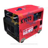 Kyoto KP7500LN 6.5kW Electric Start Recoil Open Type 4-Stroke Diesel Generator