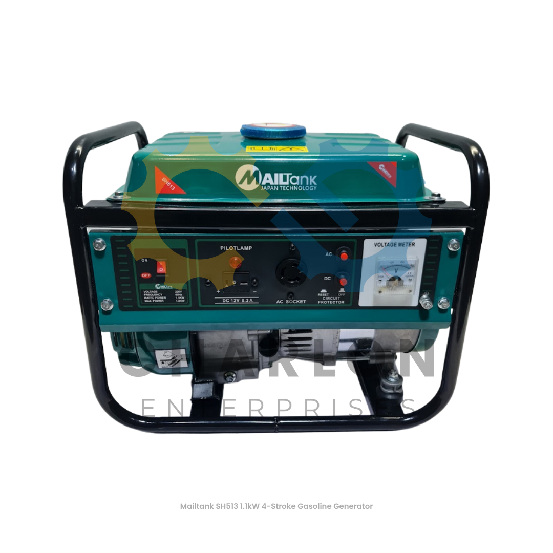 Mailtank 4-Stroke Gasoline Generator Electric Start - 3000W SH429E Electric Start / 1500W SH513