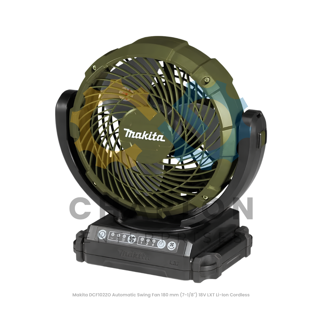 Makita DCF102ZO Automatic Swing Fan 180 mm (7-1/8") 18V LXT Li-Ion Cordless