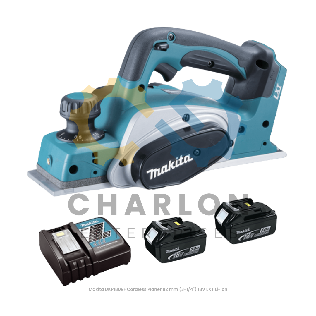 Makita DKP180RF Cordless Planer 82 mm (3-1/4") 18V LXT Li-Ion