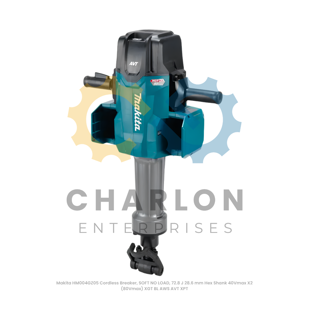 Makita HM004GZ05 Cordless Breaker, SOFT NO LOAD, 72.8 J 28.6 mm Hex Shank 40Vmax X2 (80Vmax) XGT BL AWS AVT XPT