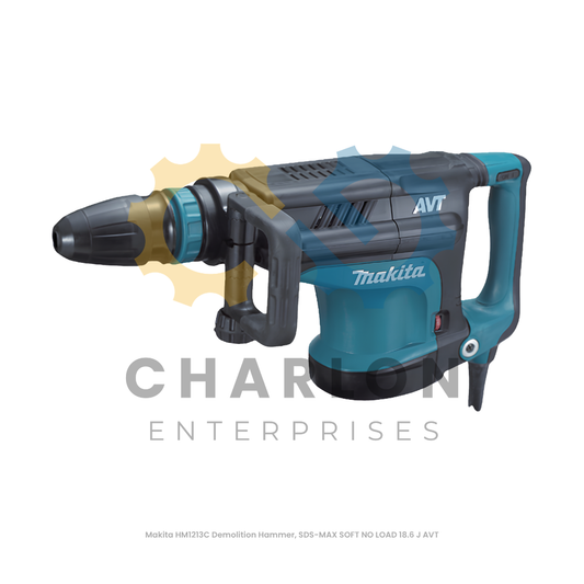 Makita HM1213C Demolition Hammer, SDS-MAX SOFT NO LOAD 18.6 J AVT