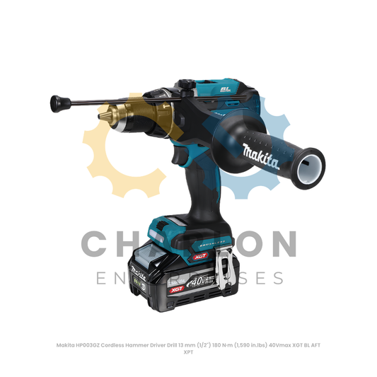 Makita HP003GZ Cordless Hammer Driver Drill 13 mm (1/2") 180 N·m (1,590 in.lbs) 40Vmax XGT BL AFT XPT