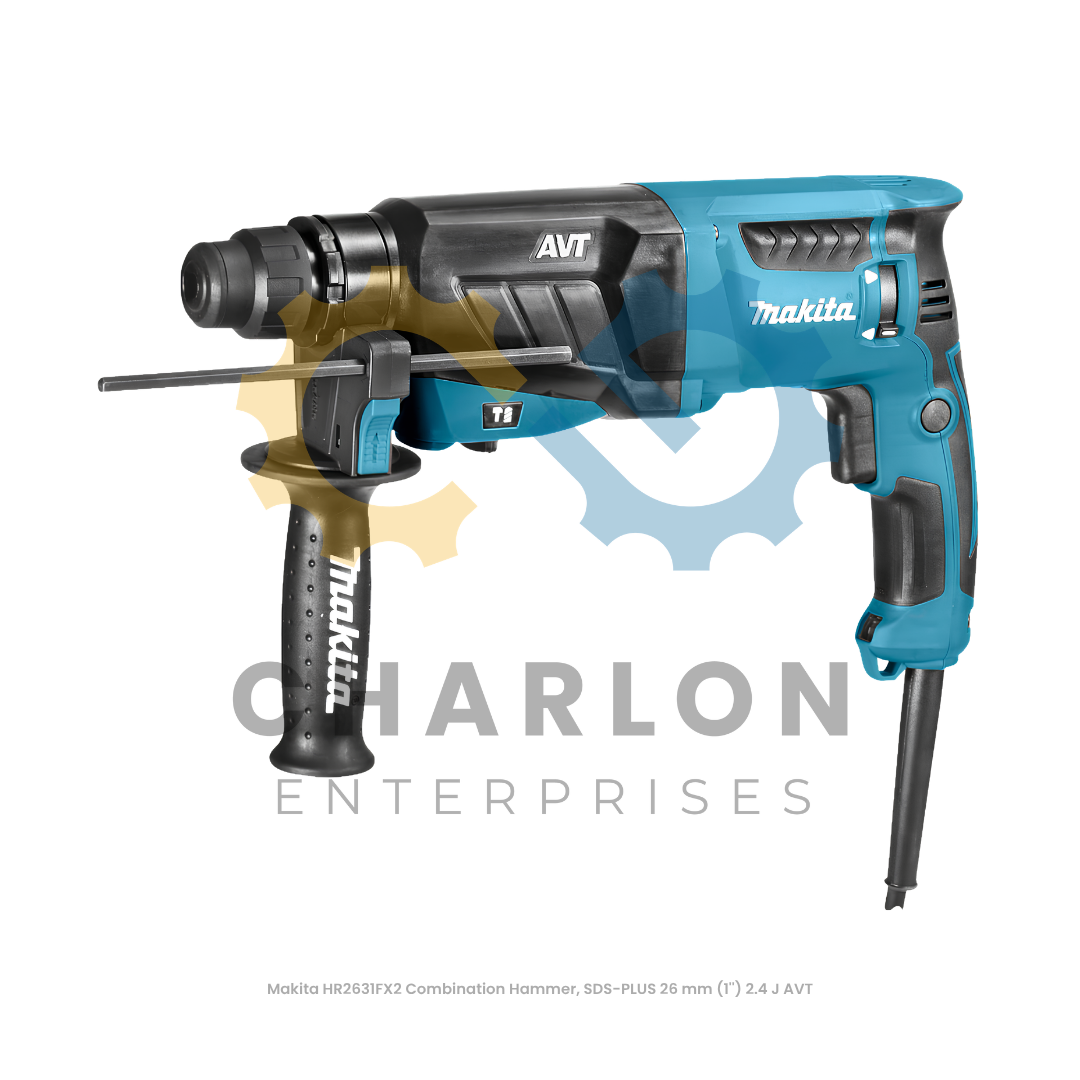 Makita HR2631FX2 Combination Hammer, SDS-PLUS 26 mm (1'') 2.4 J AVT