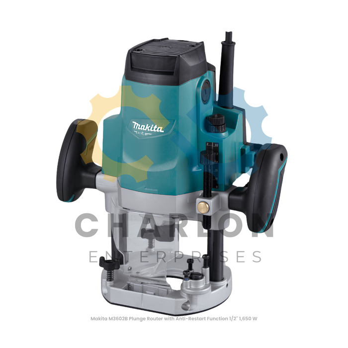 Makita M3602B Plunge Router with Anti-Restart Function 1/2'' 1,650 W